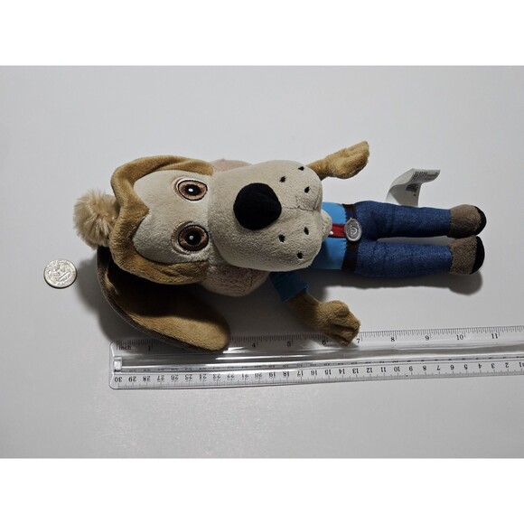 Chuck E Cheese Jasper Plush 10" Collectible Stuffed Animal Brown Dog - Picture 2 of 6